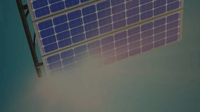 Animation of financial data and graphs over solar panels. Green energy, eco power, finance and economy concept digitally generated video. - Powered by Shutterstock - Get 15% off with code: PIKWIZARD15