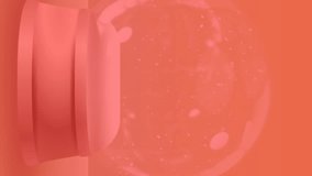 Spinning digital waves over shooting star around a snow globe against orange background. christmas festivity and celebration concept - Powered by Shutterstock - Get 15% off with code: PIKWIZARD15