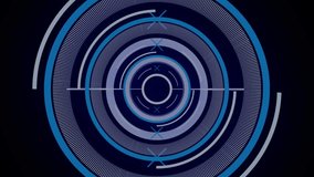 Animation of financial data processing with stock market over scope scanning on black background. Global business, finances and digital interface concept digitally generated video. - Powered by Shutterstock - Get 15% off with code: PIKWIZARD15