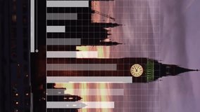 Animation of financial data processing over london cityscape. Global business, finances, computing and data processing concept digitally generated video. - Powered by Shutterstock - Get 15% off with code: PIKWIZARD15