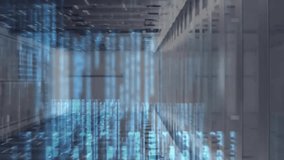 Animation of people icon and digital data processing over computer servers. Global cyber security, connections, computing and data processing concept digitally generated video. - Powered by Shutterstock - Get 15% off with code: PIKWIZARD15