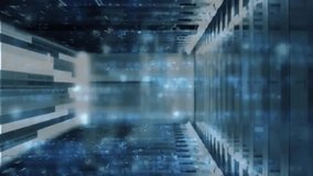 Animation of cloud icon and digital data processing over computer servers. Global cyber security, connections, cloud computing and data processing concept digitally generated video. - Powered by Shutterstock - Get 15% off with code: PIKWIZARD15