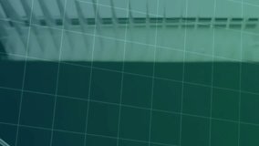 Financial graph animation overlaying businesswoman looking out window in office. Finance, stock market, analytics, corporate, investment, technology - Powered by Shutterstock - Get 15% off with code: PIKWIZARD15