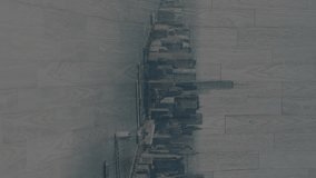 Animation of digital keyboard overlay with letters and symbols over cityscape. Technology, futuristic, innovation, urban, interface, virtual - Powered by Shutterstock - Get 15% off with code: PIKWIZARD15