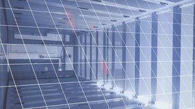 Binary coding data processing over computer server room against red technology background. Global business digital interface technology and networking concept digitally generated video. - Powered by Shutterstock - Get 15% off with code: PIKWIZARD15