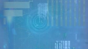 Animation of spinning globe over cupped hand against data processing and digital icons. Global networking and business technology concept - Powered by Shutterstock - Get 15% off with code: PIKWIZARD15