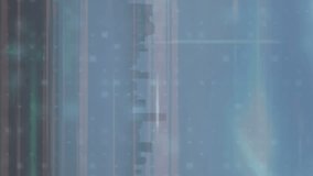 Animation of cyber security data processing and light trails against view of cityscape. Cyber security and business technology concept - Powered by Shutterstock - Get 15% off with code: PIKWIZARD15