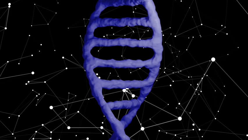 DNA strand and scientific data processing animation over black background with numbers. Genetics, biotechnology, molecules, helix, analysis, bioinformatics - Powered by Shutterstock - Get 15% off with code: PIKWIZARD15