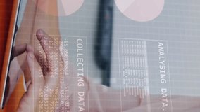 Binary code and financial data animation over businesswoman working in office. technology, finance, digital, analytics, investment, economy - Powered by Shutterstock - Get 15% off with code: PIKWIZARD15