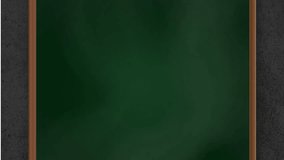 Football strategy diagram animation over green chalkboard background. Sports, tactics, planning, playbook, drawing, gameplan - Powered by Shutterstock - Get 15% off with code: PIKWIZARD15