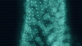 Animation of binary codes moving in wave patterns over globes and graphs. Digitally generated, multiple exposure, coding, data processing, business, report, globalization, technology. - Powered by Shutterstock - Get 15% off with code: PIKWIZARD15