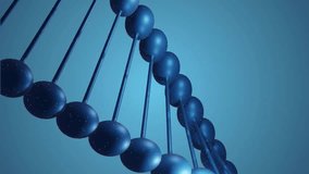 Animation of chemical formula and dna strand on blue background. Science, technology and digital interface concept digitally generated video. - Powered by Shutterstock - Get 15% off with code: PIKWIZARD15