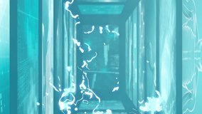 Animation of diverse data processing on tunnel made of digital screens. data processing, technology and digital interface concept digitally generated video. - Powered by Shutterstock - Get 15% off with code: PIKWIZARD15