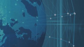 Animation of user photos and data processing over globe on navy background. Data processing, social media and technology concept digitally generated video. - Powered by Shutterstock - Get 15% off with code: PIKWIZARD15