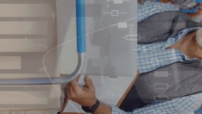 Animation of financial data over diverse female and male warehouse workers. Business, trade, delivery and finance concept digitally generated video. - Powered by Shutterstock - Get 15% off with code: PIKWIZARD15