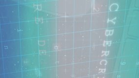 Animation of data processing and security fingerprint over blue background. Global connections, data processing and digital interface concept digitally generated video. - Powered by Shutterstock - Get 15% off with code: PIKWIZARD15