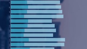 Animation of moving columns over data processing on black background. Global connections and data processing concept digitally generated video. - Powered by Shutterstock - Get 15% off with code: PIKWIZARD15