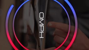 Animation of speedometer over hands of man using tablet. Network, communication, speed and technology concept digitally generated video. - Powered by Shutterstock - Get 15% off with code: PIKWIZARD15