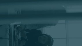 Animation of financial data processing over diverse businessman and businesswoman discussing. Global finance and business technology concept - Powered by Shutterstock - Get 15% off with code: PIKWIZARD15