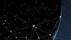 Animation of interface with data processing and network of connections against spinning globe. Global networking and business technology concept - Powered by Shutterstock - Get 15% off with code: PIKWIZARD15