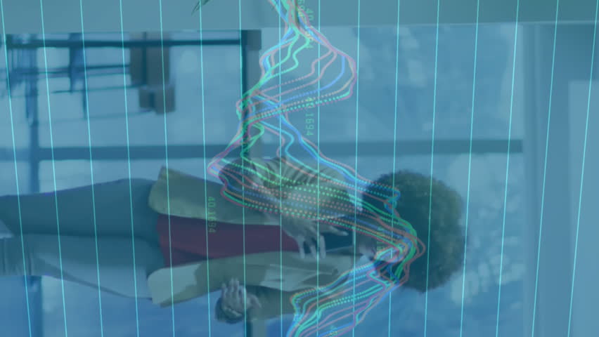 Discussing in office hallway, diverse professionals analyzing financial data animation. Business, teamwork, collaboration, finance, analysis, discussion - Powered by Shutterstock - Get 15% off with code: PIKWIZARD15