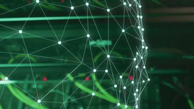 Network connections and data processing animation over server racks with cables. Technology, networking, servers - Powered by Shutterstock - Get 15% off with code: PIKWIZARD15