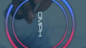 Animation of speedometer and data processing over african american businessman using smartphone. Data, speed, automation, digital interface, business and communication, digitally generated video. - Powered by Shutterstock - Get 15% off with code: PIKWIZARD15