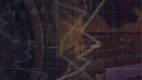 Round scanner and multiple changing numbers falling against cityscape. computer interface and business technology concept - Powered by Shutterstock - Get 15% off with code: PIKWIZARD15