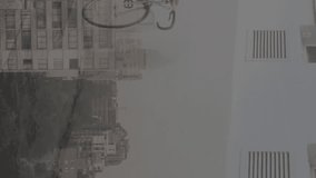 Animation of data processing over woman with bicycle. Global business and digital interface concept digitally generated video. - Powered by Shutterstock - Get 15% off with code: PIKWIZARD15