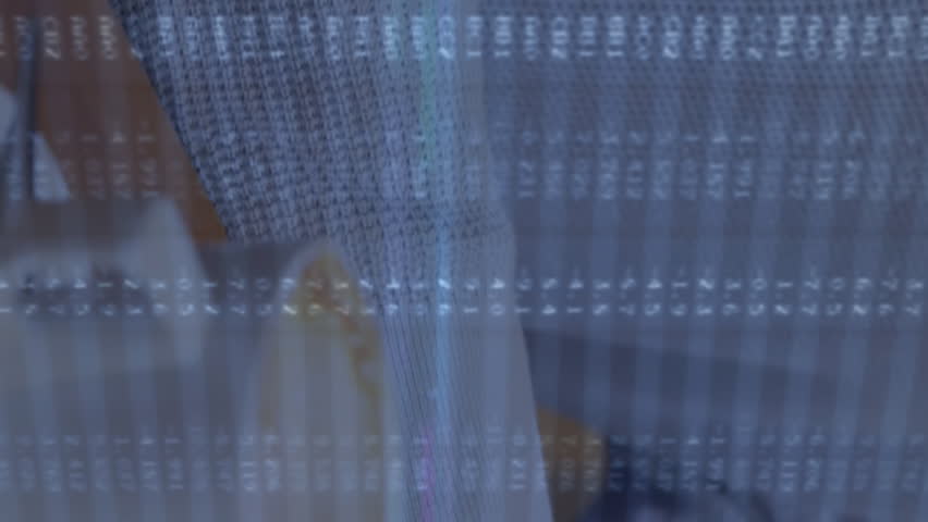 Animation of data processing over hands using laptop. Global business and digital interface concept digitally generated video. - Powered by Shutterstock - Get 15% off with code: PIKWIZARD15