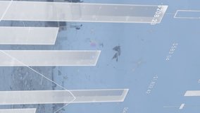 Animation of graph and data over timelapse with trucks on waste dump. Waste, garbage, pollution and finance concept digitally generated video. - Powered by Shutterstock - Get 15% off with code: PIKWIZARD15