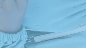 Animation of financial data processing over african american woman using smartphone. Global business, communication, digital interface and data processing concept digitally generated video. - Powered by Shutterstock - Get 15% off with code: PIKWIZARD15