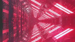 Animation of 5g and processing circle in neon tunnel. Communication, network and digital space concept digitally generated video. - Powered by Shutterstock - Get 15% off with code: PIKWIZARD15