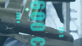 Animation of numbers and currency symbols over african american man talking on speaker of cellphone. Digital composite, multiple exposure, communication, banking, business and technology concept. - Powered by Shutterstock - Get 15% off with code: PIKWIZARD15