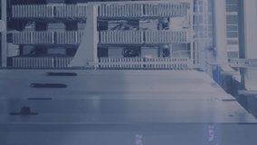 Animation of financial data processing over office. Global business new years eve and digital interface concept digitally generated video. - Powered by Shutterstock - Get 15% off with code: PIKWIZARD15