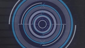 Animation of round scanner and rainfall effect over statistical and stock market data processing. Global economy and business data technology concept - Powered by Shutterstock - Get 15% off with code: PIKWIZARD15