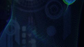 Animation of scope scanning and digital data processing over black background. Global connections, computing and data processing concept digitally generated video. - Powered by Shutterstock - Get 15% off with code: PIKWIZARD15