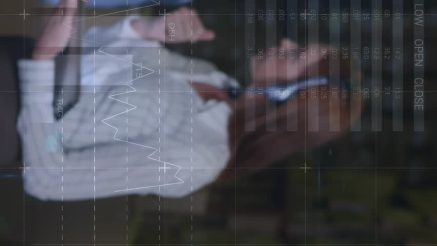 Animation of financial data processing and diverse workers in warehouse. Global finances, delivery, shipping, computing and digital interface concept digitally generated video. - Powered by Shutterstock - Get 15% off with code: PIKWIZARD15