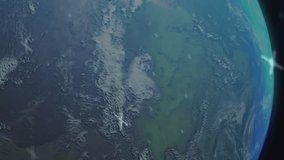 Animation of shapes and globe over data processing. Business, technology and digital interface concept digitally generated video. - Powered by Shutterstock - Get 15% off with code: PIKWIZARD15