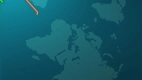 5G text and rising graph animation over world map. Technology, communication, network, connectivity, global, innovation - Powered by Shutterstock - Get 15% off with code: PIKWIZARD15