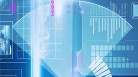 Animation of data processing on digital screen. data processing, network, technology and digital interface concept digitally generated video. - Powered by Shutterstock - Get 15% off with code: PIKWIZARD15