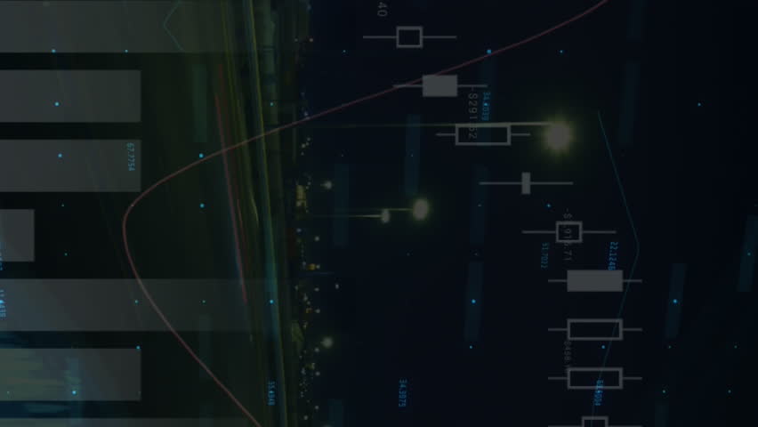 Animation of statistics and financial data processing over cityscape. global finances, business and data processing concept digitally generated video. - Powered by Shutterstock - Get 15% off with code: PIKWIZARD15