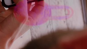 Animation of digital online security biometric padlock over caucasian woman using smartphone. Connections, networks, technology and data processing concept digitally generated video. - Powered by Shutterstock - Get 15% off with code: PIKWIZARD15