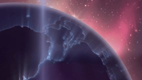 Animation of numbers processing over spinning globe. Global connections, networks and data processing concept digitally generated video. - Powered by Shutterstock - Get 15% off with code: PIKWIZARD15