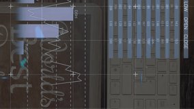 Animation of financial data processing over keyboard, tablet and banknotes on desk. Global finances, computing and digital interface concept digitally generated video. - Powered by Shutterstock - Get 15% off with code: PIKWIZARD15