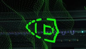 Animation of cyber padlock icon over green light trails and digital wave against server room. Cyber security and business data storage technology concept - Powered by Shutterstock - Get 15% off with code: PIKWIZARD15