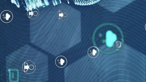 Animation of mathematical equations over lightbulb and shapes. Science and digital interface concept digitally generated video. - Powered by Shutterstock - Get 15% off with code: PIKWIZARD15