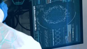 Animation of chemical formula and data processing over caucasian female scientist in lab. Global science, computing and digital interface concept digitally generated video. - Powered by Shutterstock - Get 15% off with code: PIKWIZARD15