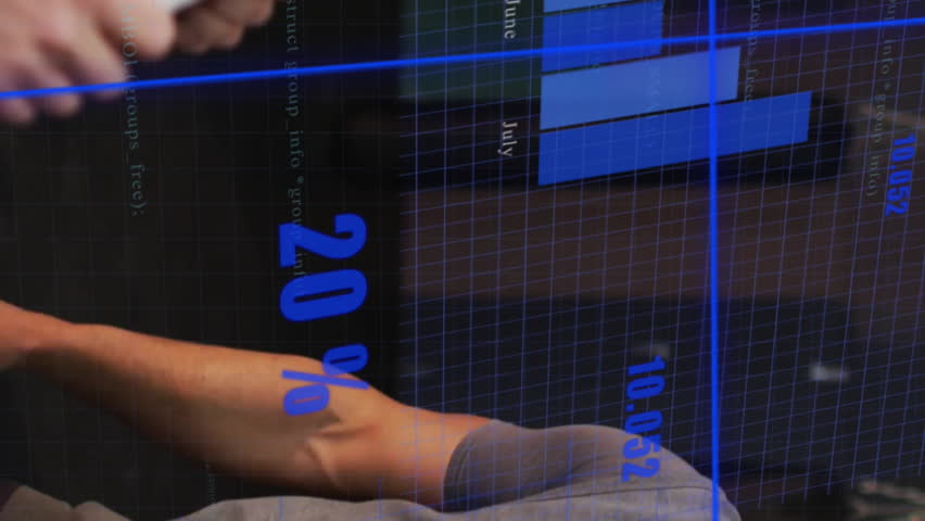 Animation of financial data processing over caucasian couple talking on gym. Global computing, finances, sports, communication and digital interface concept digitally generated video. - Powered by Shutterstock - Get 15% off with code: PIKWIZARD15