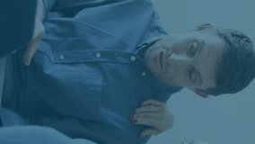 Financial data and stock market animation over diverse people analyzing information. Finance, data analysis, diverse group, teamwork, statistics, charts - Powered by Shutterstock - Get 15% off with code: PIKWIZARD15